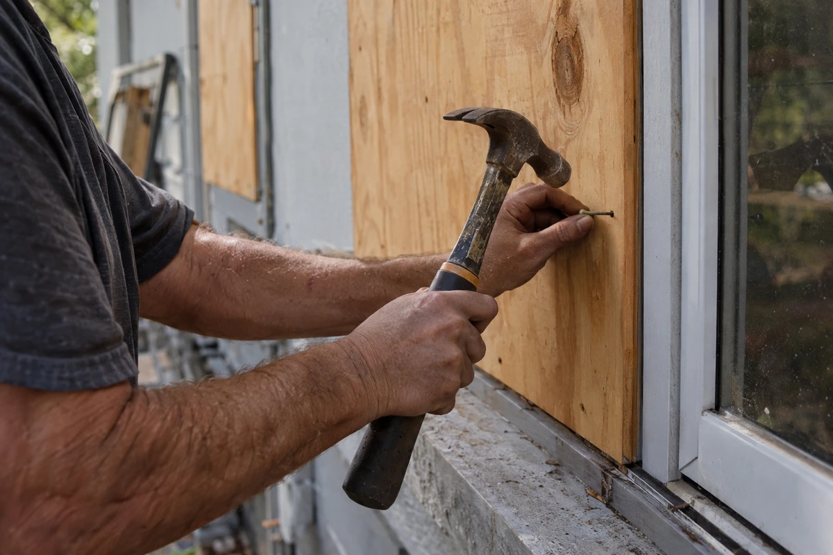 Emergency board up contractor